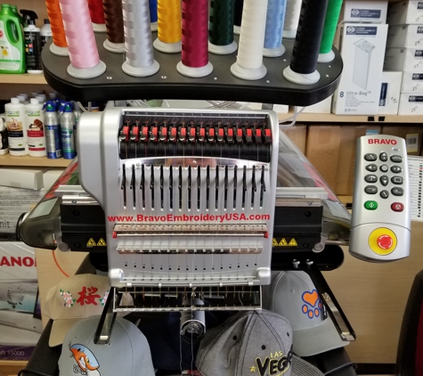 PAL's Sewing & Vacuum - Costa Mesa, CA. Melco Amaya Bravo 16 Needle Embroidery Machine