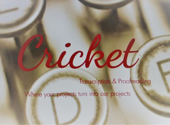 Cricket Transcription & Proofreading