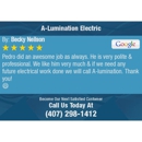 A-Lumination Electric Inc - Electrical Power Systems-Maintenance