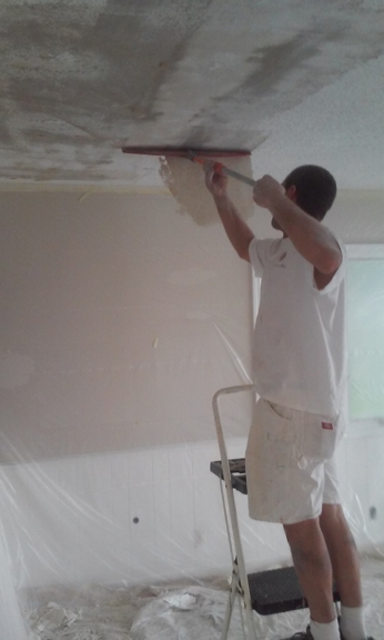 Joyners Painting - Kalamazoo, MI. popcorn finish removal ceiling