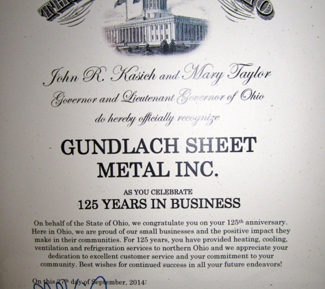 Gundlach Sheet Metal Works - Sandusky, OH