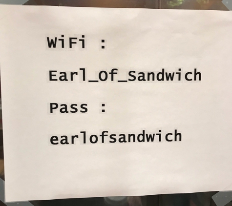 Earl of Sandwich - San Jose, CA