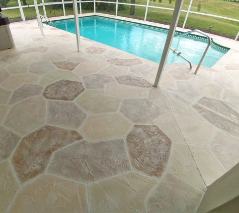 Ace Advanced Coating Experts - Weeki Wachee, FL. Acrylic Texture: Kool White base with multi colors of Tropic Buff, Sandy Beach, Light Chocolate and Creamy Beige