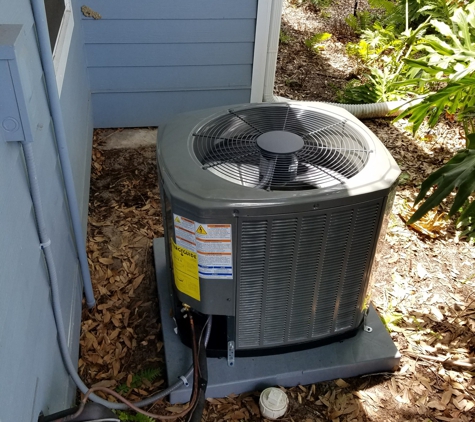 Barker Air Conditioning & Heating - Vero Beach, FL. New A/C unit at William E. Lewis Jr. & Associates in Vero Beach, Florida.