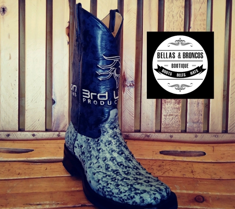 Bellas and Broncos Bootique - Waxahachie, TX. Hand made customized boots