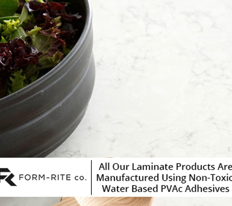 Form-Rite Co. - Padstow, NSW. All Our Laminate Products Are Manufactured Using Non-Toxic, Water Based PVAc Adhesives