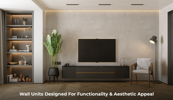 Ideal Furniture - Albert Park, SA. Wall Units Designed For Functionality & Aesthetic Appeal