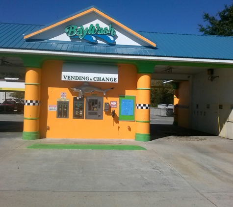 Baywash Carwash - Rockledge, FL. Professional detailer on site.