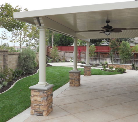 SoCal Home Improvement - Lake Elsinore, CA. Custom Patio Cover With Pylasters