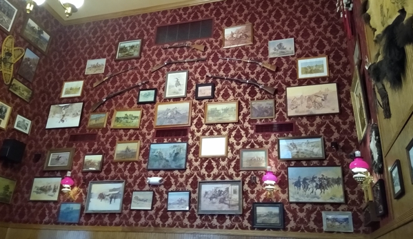 Ruby House Restaurant - Keystone, SD. Back wall