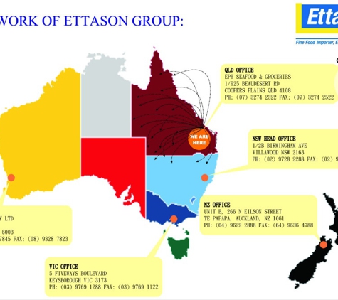 EPH Seafood and Groceries - Archerfield, QLD. Our servicing areas cover from the entire Queenland to country areas to the northern rivers of New South Wales.