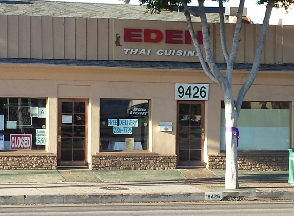 Eden Thai Cusine - Temple City, CA. Outside