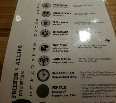 Friends & Allies Brewing - Austin, TX