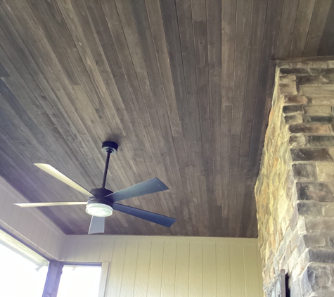Mr. Handyman of Olathe Gardner - Olathe, KS. Plank ceiling 4 seasons room