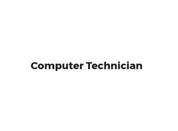 A Computer Tech - Wingate, NC