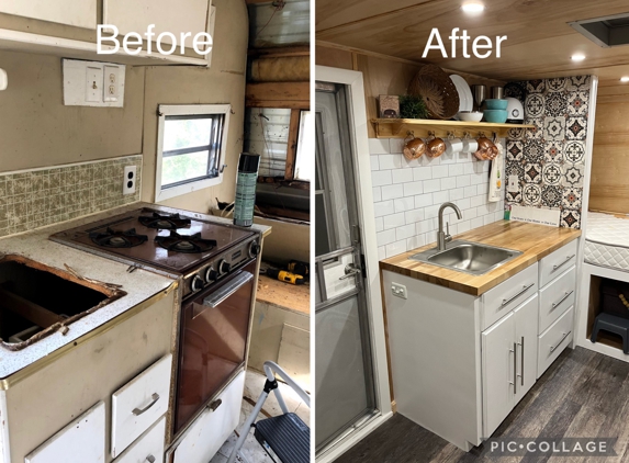 iFixit Handyman Services LLC - Panama City Beach, FL. Camper Kitchenette renovation.