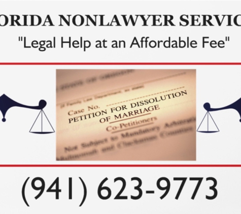 Florida NonLawyer Services - Port Charlotte, FL. We are to here to help you.  Call FLORIDA NONLAWYER SERVICES for a free initial consultation at (941) 623-9773.