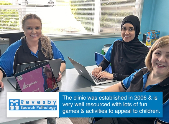 Revesby Speech Pathology - Revesby, NSW. The clinic was established in 2006 & is very well resourced with lots of fun games & activities to appeal to children.