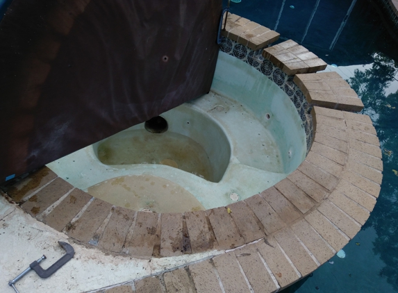 Concrete Innovations Inc - Lubbock, TX. hot tub 
BEFORE