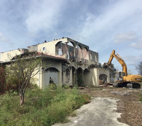 National Demolition. Burned down mansion 