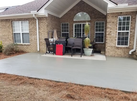 Perkins Concrete Pros - Savannah, GA. Back patio