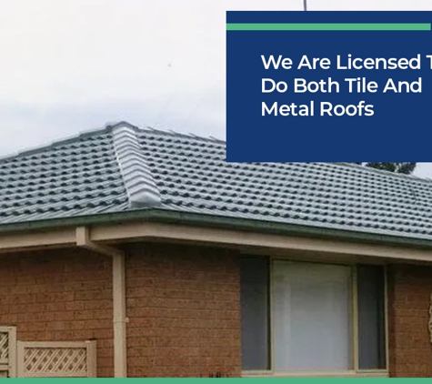Holliers Roofing - Riverstone, NSW. We Are Licensed To Do Both Tile And Metal Roofs