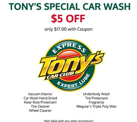 Tony's Express Wash & Lube - Haltom City, TX