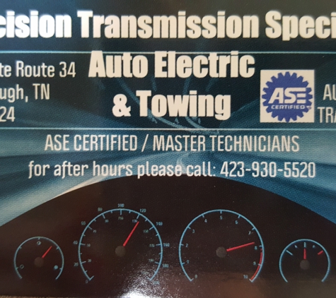 Precision Transmission Specialist & Auto Electric & Towing - Jonesborough, TN