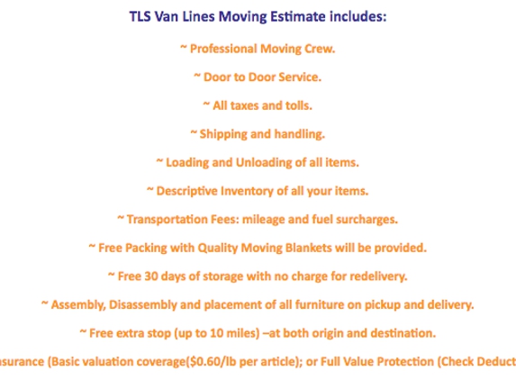 TLS Van Lines Inc. - Sun Valley, CA