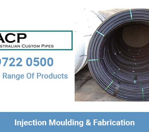 ACP Australian Custom Pipes Pty Ltd - Chipping Norton, NSW. Injection Moulding & Fabrication