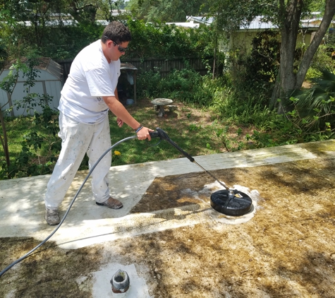 John McDonald Painting - Houston, TX. Roof cleaning and coating before