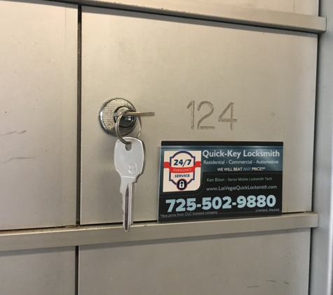 Quick Key Locksmith Las Vegas - Las Vegas, NV. Mailbox key replacement