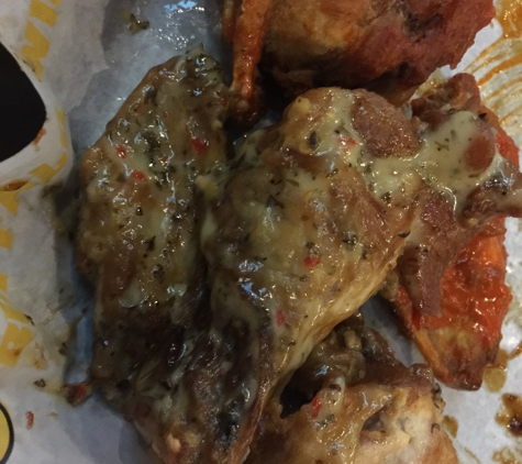 Buffalo Wild Wings - Pasadena, CA. Parmesan garlic and hot wings