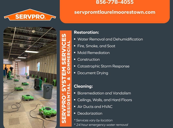 SERVPRO of Mt. Laurel/Moorestown - Mount Laurel, NJ