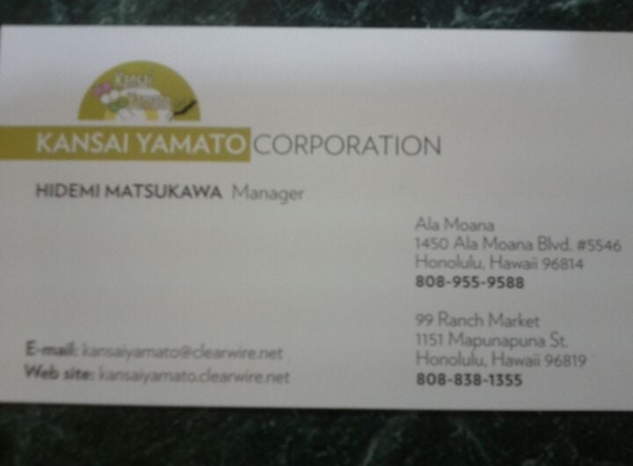 Kansai Yamato Corporation - Honolulu, HI