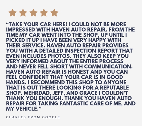 Haven Auto Repair - Rancho Cucamonga, CA