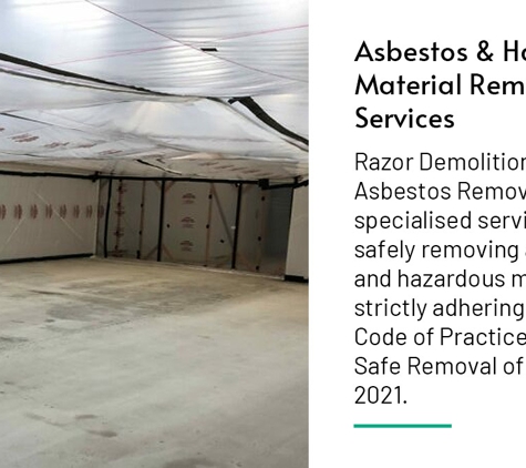 Razor Demolition & Asbestos Removal Pty Ltd - Paget, QLD. Asbestos & Hazardous Material Removal Services