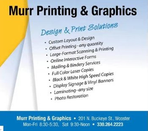 Murr Printing & Graphics - Wooster, OH