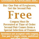 Leonard Optician Inc - Contact Lenses