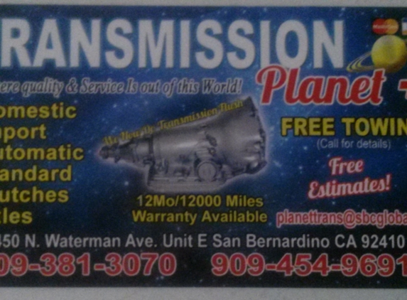 TRANSMISSION PLANET PLUS - San Bernardino, CA