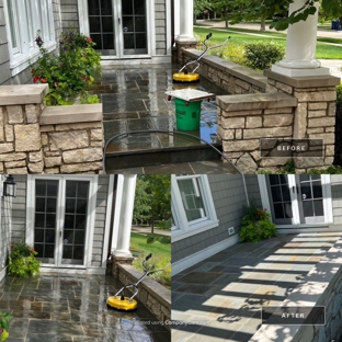 Scrub Bee's Pressure Washing - La Grange, IL. Exterior Cleaning this beautiful home in western Springs Illinois