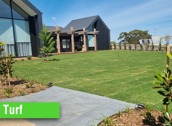 Robinson Landscapes - Bellbrae, VIC. Turf