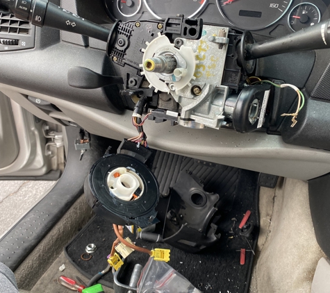Las Vegas Lock and key LLC. steering lock repair on Cadillac