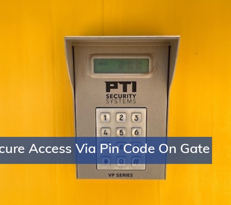 Palm Rural Self Storage - Yarrawonga, NT. Secure Access Via Pin Code On Gate